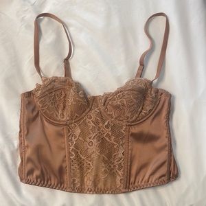 NWOT Out From Under Modern Love Corset - Color: Rust/Copper